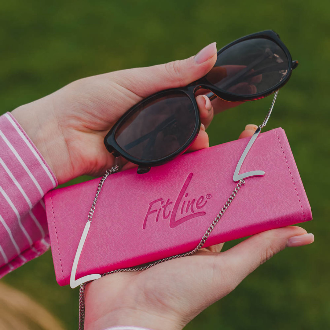  Ensemble d'accessoires pour lunettes FitLine - ensemble rose/argent